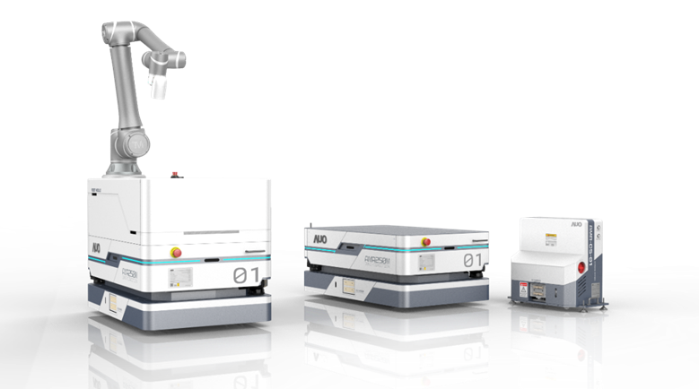 不凡成就非凡數位開發的自主式移動機器人（AMR250M），搭配全向輪並結合AI演算法、2D LiDAR、3D攝影機等技術，協助客戶實現產線全自動化